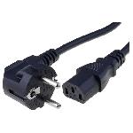 Cable alimentation angulaire vers C13 femelle 2.5m