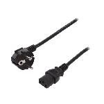 Cable alimentation angulaire vers C13 femelle 750mm