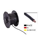 Cable alimentation FLY 4.0mm2 noir en rouleau de 50 m