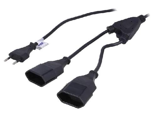 Cable D'alimentation Cable alimentation vers 2X CEE 7-16 1.2m