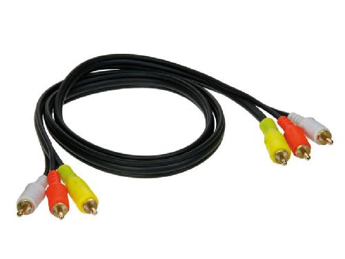 Cable RCA Audio Video Cable audio video AV 1m - 3x RCA