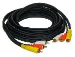 Cable RCA Audio Video Cable audio video AV 3m - 3x RCA