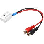 Cable Autoradio Adaptateur RCA compatible avec BMW 3 E90 changeur CD usine