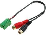 Modules Aux Autoradio Cable Autoradio Aux AUXRE01 - ADNAUTO - vers RCA compatible avec autoradio origine Renault Mini-ISO 6 broches