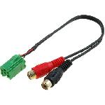 Cable Autoradio Aux AUXRE01 - ADNAUTO - vers RCA compatible avec autoradio origine Renault Mini-ISO 6 broches Cable Autoradio Aux AUXRE01 - ADNAUTO - vers RCA compatible avec autoradio origine Renault Mini-ISO 6 broches