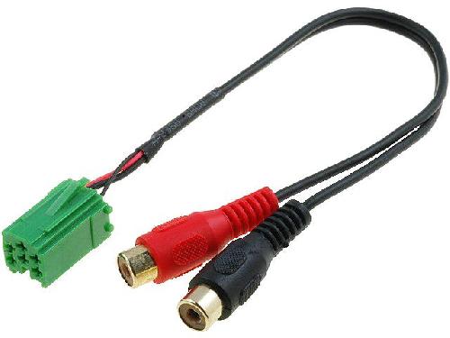 Modules Aux Autoradio Cable Autoradio Aux AUXRE01 - ADNAUTO - vers RCA compatible avec autoradio origine Renault Mini-ISO 6 broches