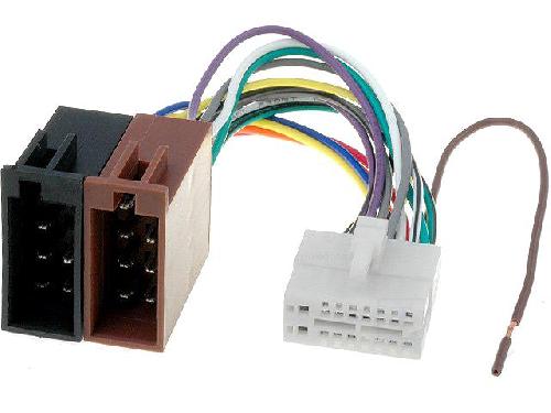 Cable Specifique Autoradio ISO Cable Autoradio Clarion 16PIN Vers ISO - connecteur blanc 1