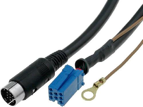 Cable Autoradio compatible avec changeur CD DIN 13pin vers ISO mini 8pin  compatible avec Audi VW 288883