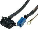 Cables changeur CD Cable Autoradio compatible avec changeur CD ISO mini 8pin vers 12pin compatible avec Audi VW 5m