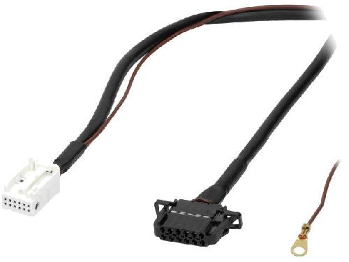 Cables changeur CD Cable Autoradio compatible avec changeur CD Quadlock 12pin vers 12pin compatible avec Audi VW 5m