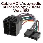Cables Specifiques Autoradios vers ISO Cable Autoradio IA172 - ADNAuto - Prology 20PIN Vers ISO