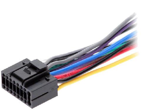 Cable Specifique Autoradio ISO Cable Autoradio Kenwood 16PIN Fils nus