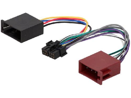 Cable Specifique Autoradio ISO Cable Autoradio LG 12PIN Vers ISO separe - connecteur marron