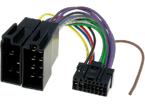 Cable Specifique Autoradio ISO Cable Autoradio Panasonic 16PIN Vers ISO- connecteur noir