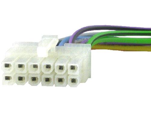 Cable Specifique Autoradio ISO Cable Autoradio Pioneer 12PIN Fils nus - connecteur blanc