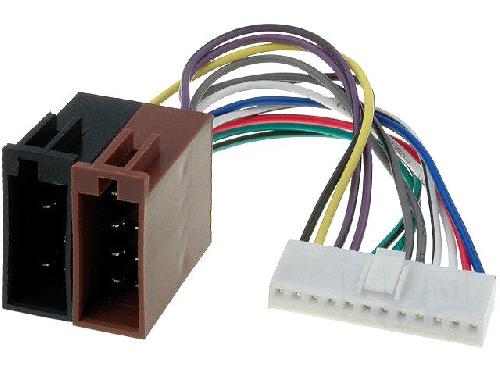 Cable Specifique Autoradio ISO Cable Autoradio Pioneer 12PIN Vers Iso- connecteur blanc 2