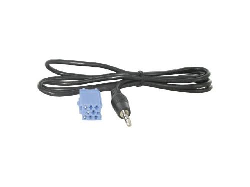 Cable AUX - mini ISO Bleu Jack 3.5 Entree AUX AR Blaupunkt Becker VDO - archives