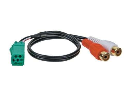 Cable Specifique Autoradio ISO Cable auxiliaire compatible avec autoradio origine Renault Mini-ISO 6 broches