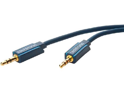 Cable Jack Cable Bleu Jack 3.5mm dore 1m