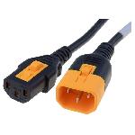 Cable C13 femelle vers C14 mal 1.5m avec blocage