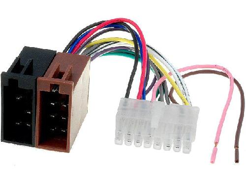 Cable Specifique Autoradio ISO Cable compatible avec Autoradio Alpine 16PIN Vers ISO 1