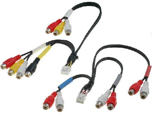 Adaptateur Aux Autoradio Cable compatible avec Autoradio Alpine RCA - INA-W900 INA-W910R IVA-W520R
