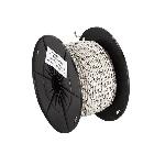 Cable de Haut-Parleurs Cable compatible avec haut-parleur torsade 2x0.75mm2 Blanc noir 100m