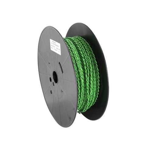 Cable de Haut-Parleurs Cable compatible avec haut-parleur torsade 2x1.50mm2 Vert noir 100m