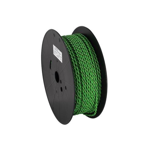 Cable de Haut-Parleurs Cable compatible avec haut-parleur torsade 2x2.50mm2 Vert noir 100m