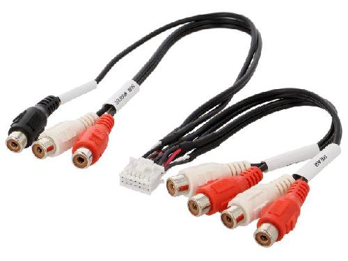 Adaptateur Aux Autoradio Cable Connection AUX compatible avec autoradio Kenwood RCA