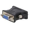 Cable - Connectique Pour Peripherique Adaptateur - D-Sub 15pin HD femelle - DVI-I -24+5- prise male - Full HD - noir