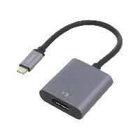 Cable - Connectique Pour Peripherique Adaptateur DisplayPort 1.2 USB 3.2 4K UHD 0.15m - Gris