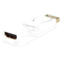 Cable - Connectique Pour Peripherique Adaptateur DisplayPort prise male HDMI femelle - Blanc