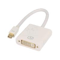 Cable - Connectique Pour Peripherique Adaptateur DVI-I femelle vers mini DisplayPort male 0.15m blanc