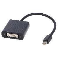 Cable - Connectique Pour Peripherique Adaptateur DVI-I femelle vers mini DisplayPort male 0.15m noir