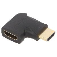 Cable - Connectique Pour Peripherique Adaptateur HDMI 1.4 HDMI femelle HDMI prise male 270o - noir