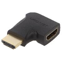 Cable - Connectique Pour Peripherique Adaptateur HDMI 1.4 HDMI femelle HDMI prise male 90o - noir