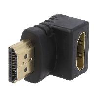 Cable - Connectique Pour Peripherique Adaptateur HDMI femelle 90o HDMI prise male - noir