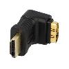 Cable - Connectique Pour Peripherique Adaptateur HDMI femelle 90o HDMI prise male - Noir