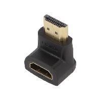 Cable - Connectique Pour Peripherique Adaptateur HDMI femelle 90oHDMI prise male - Noir