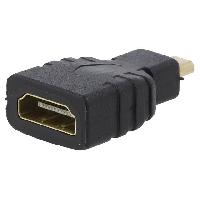 Cable - Connectique Pour Peripherique Adaptateur HDMI femelle vers micro HDMI male - Noir