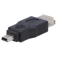 Cable - Connectique Pour Peripherique Adaptateur OTG USB 2.0 USB A femelle vers USB B mini prise
