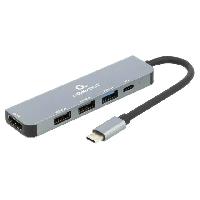 Cable - Connectique Pour Peripherique Adaptateur USB 2.0 USB 3.1 UHD 4K 0.15m - Gris
