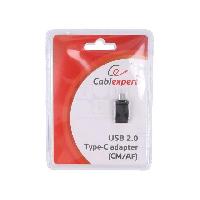 Cable - Connectique Pour Peripherique Adaptateur USB 2.0 USB A femelle vers USB C male noir Cablexpert