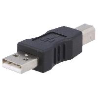 Cable - Connectique Pour Peripherique Adaptateur- USB 2.0 - USB A prise male - USB B prise male - noir