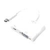 Cable - Connectique Pour Peripherique Adaptateur USB 3.0 D-Sub 15pin HD femelle USB C prise male 140mm - Blanc