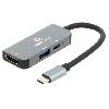 Cable - Connectique Pour Peripherique Adaptateur USB 3.1 UHD 4K 0.12m - Gris