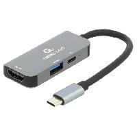 Cable - Connectique Pour Peripherique Adaptateur USB 3.1 UHD 4K 0.12m - Gris