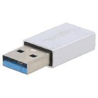 Cable - Connectique Pour Peripherique Adaptateur USB 3.2 USB A prise male USB C femelle - Alu