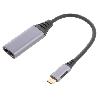 Cable - Connectique Pour Peripherique Adaptateur USB C3.0 prise male HDMI femelle 4K 3D UHD 0.15m - Noir